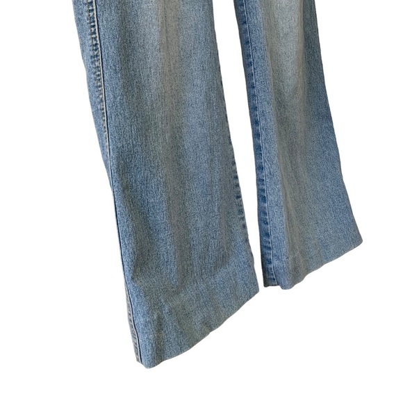 Vtg Bongo Y2K Flared Low Rise Jeans Size 7 Women’s Blue Medium Wash Festival - Picture 8 of 16